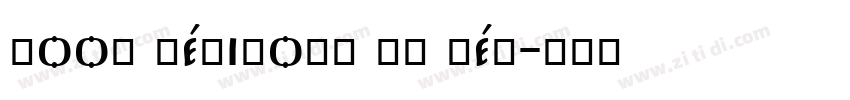 Roos SemiBold SC Reg字体转换